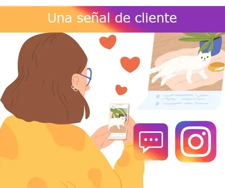 Una señal de cliente Una señal de cliente