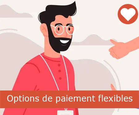 Options de paiement flexibles Options de paiement flexibles