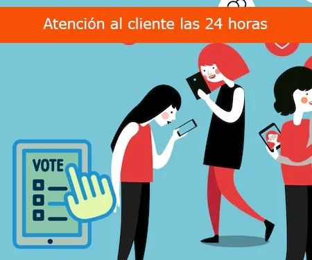 Atención al cliente las 24 horas Atención al cliente las 24 horas