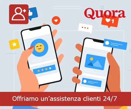 Offriamo un’assistenza clienti 24/7