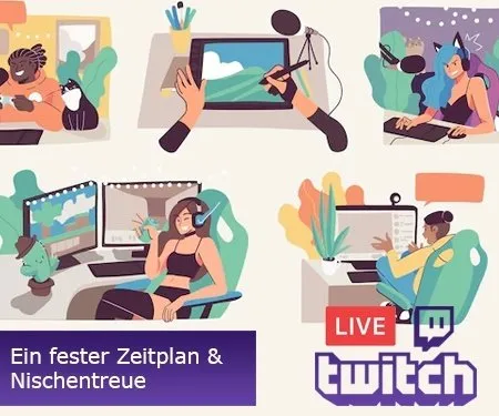 Ein fester Zeitplan & Nischentreue Ein fester Zeitplan & Nischentreue