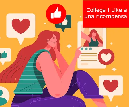 Collega i Like a una ricompensa Collega i Like a una ricompensa
